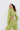 Cozy cropped sweatshirt green back view - JUV Activewear 