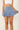 Honey skirt blue front view in model- JUV