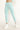 Rainbow legging mint green front view in model - JUV