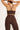 Unicorn legging brown in model back view- JUV Activewear