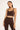 Unicorn legging brown in model front view- JUV Activewear